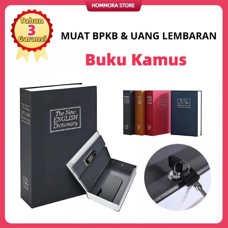 Terangbenderang_ Brankas Buku / Brankas Bentuk Buku Novel / Brankas Buku Mini / Book Safe Kunci