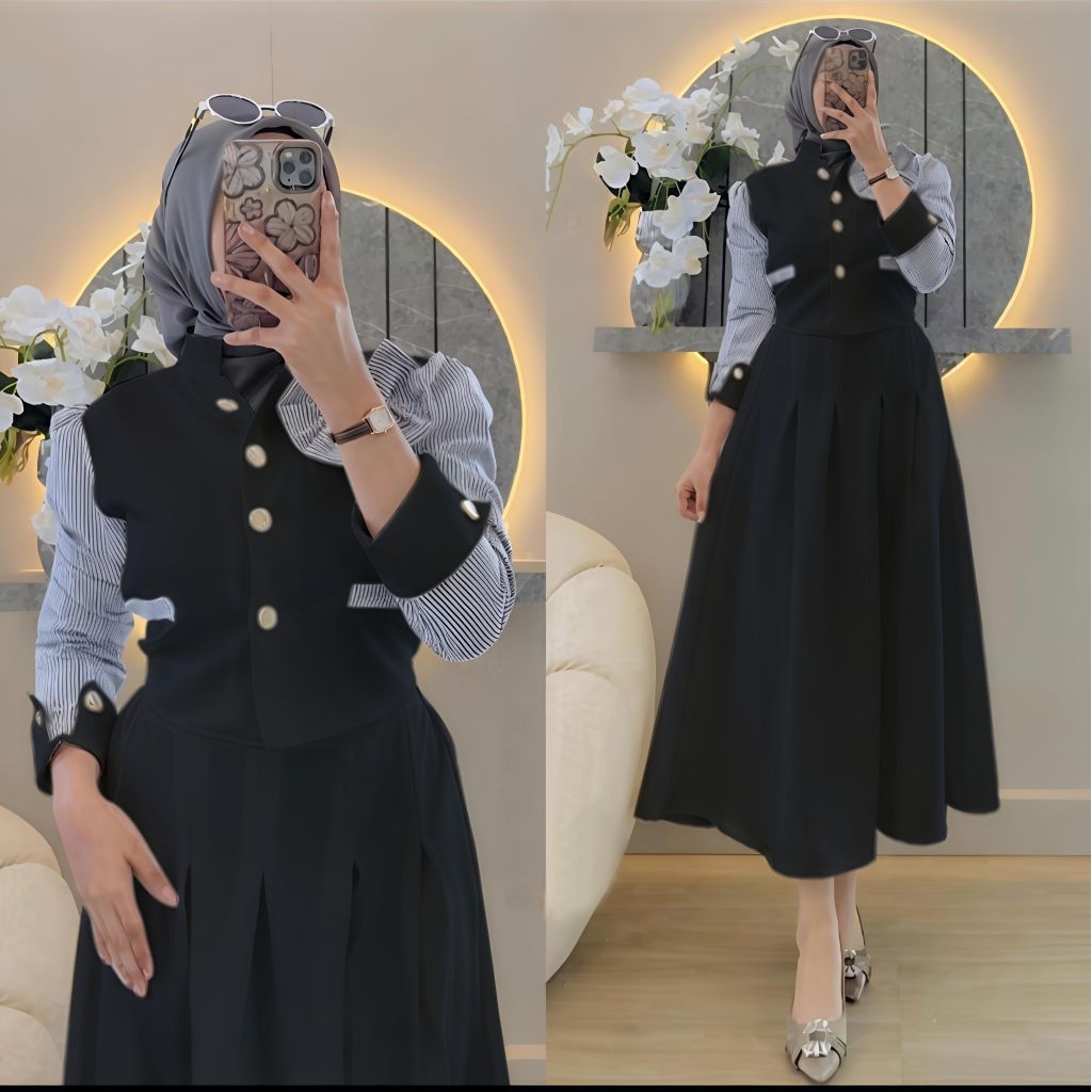 Hana Set Rok / Setelan Muslim / One Set Rok