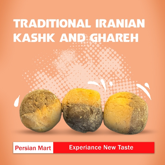 

Traditional Iranian Kashk & Ghareh 100 gr– Fermented and Sour Iranian Specialties