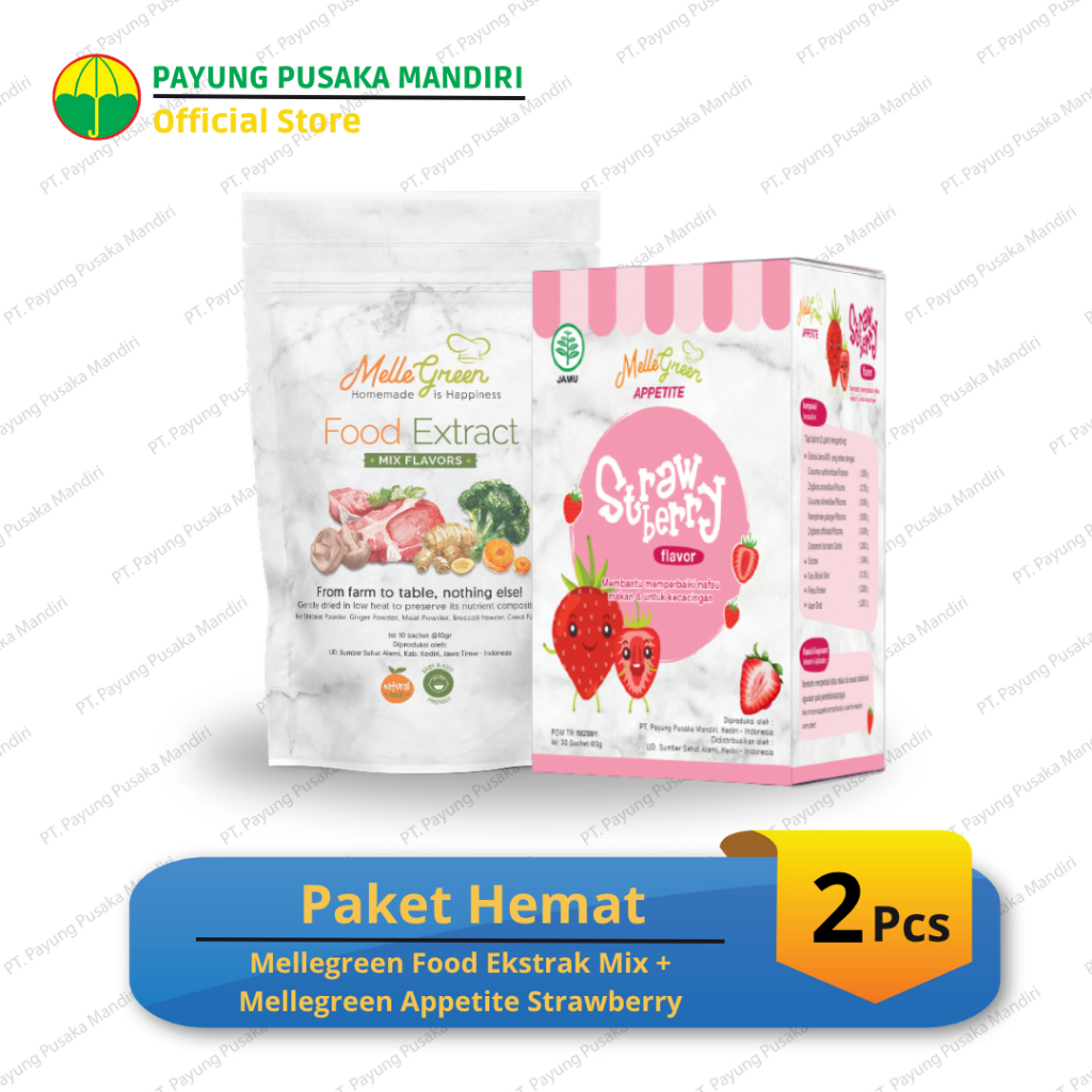 

Paket Hemat APPETITE STRAWBERY & MELLEGREEN POUCH