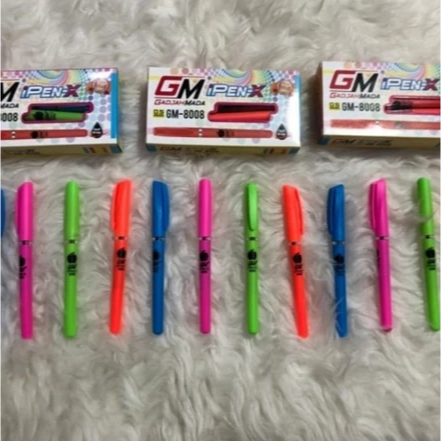 

Bolpen Bolpoin Tinta Gel Hitam Super Tebal Alat Tulis Kantor Anak Sekolah Satuan