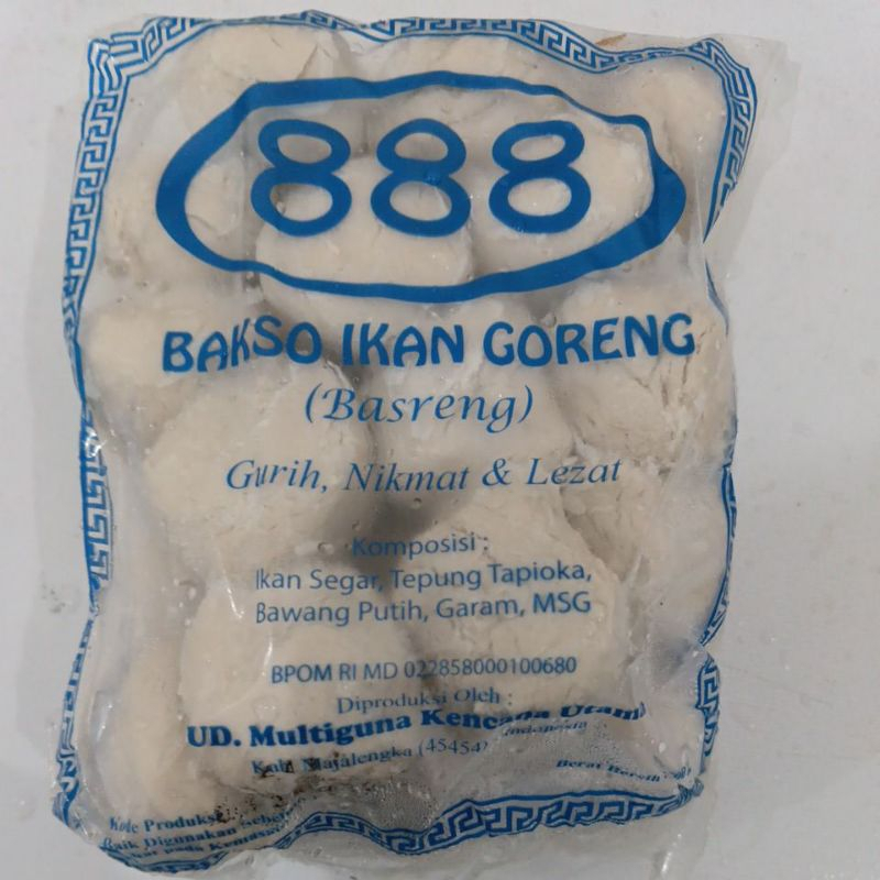 

PROMO!!,Bakso Ikan Goreng (Basreng)merk 888 (berat antara 560gram-700gram) / Basreng