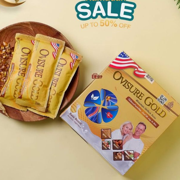

OVISURE GOLD Milk Plus Vitamin Susu Tulang & Sendi Osteoporosis Susu Tulang Asli USA