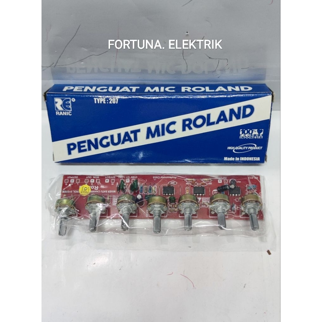 RANIC KIT PENGUAT MIC MIXER ROLAND 7POTENSIO (207)
