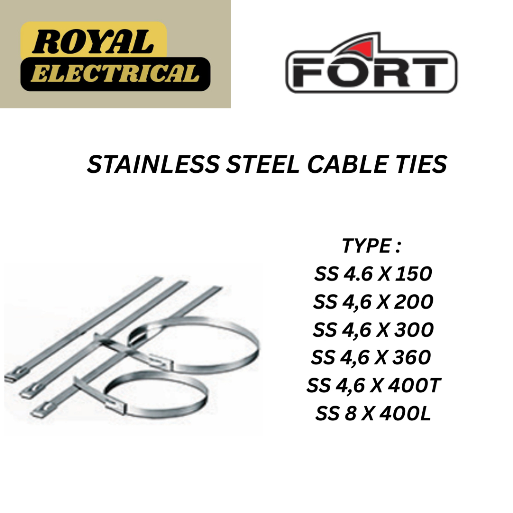 FORT - STAINLESS STEEL CABLE TIES