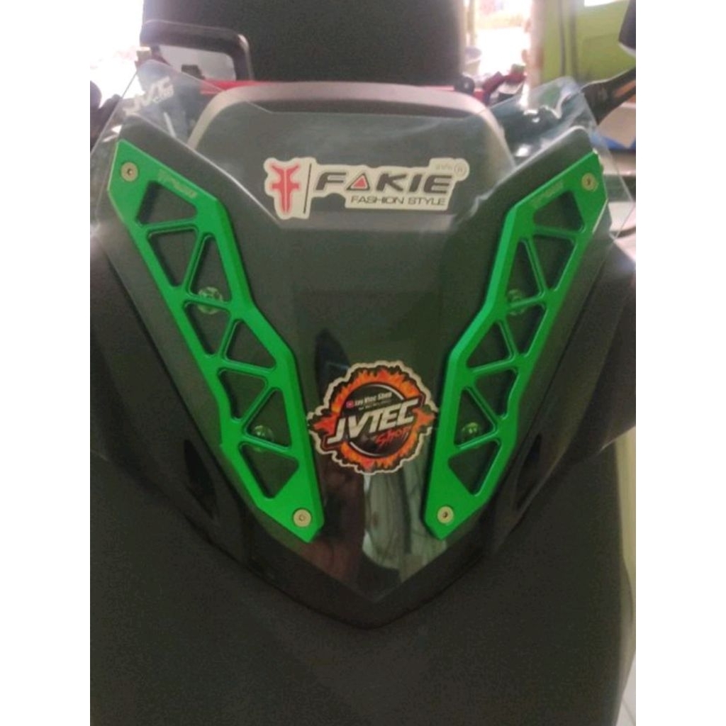 breket bracket windshield visor xmax new connected 2023