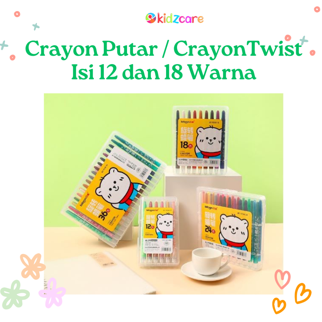 

Krayon Putar/ Oil Pastel Crayon Twist - Crayon Minyak No Toxic