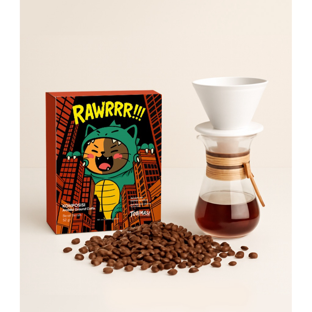 

Four Days Drip Bag Cofee by Tobimase Tobicity varian Biji Arabika Asli Manglayang Highland