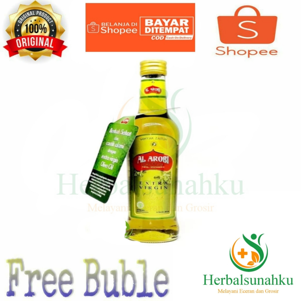 

Minyak Zaitun Al Arobi 285 ML Extra Virgin Oil Herbal Kolesterol