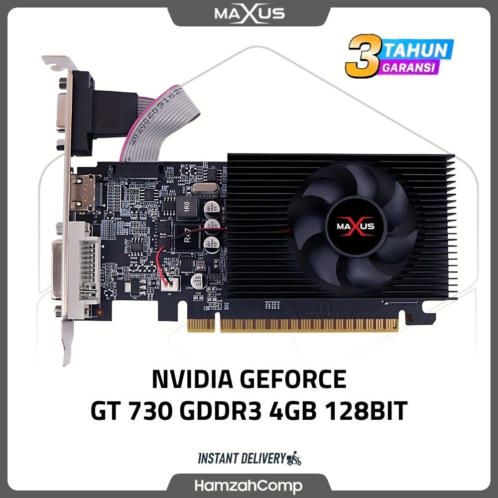 VGA GEFORCE GT 730 4GB GDDR3 128 BIT Low Profile / VGA 4GB GEFORCE GT 730 Maxus
