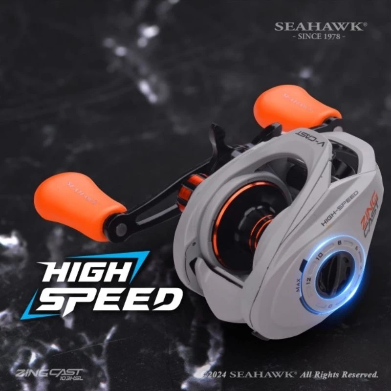 Reel BC SEAHAWK ZING CAST 103HSL - Drag Clicker (REEL BC SEAHAWK BANYAK MODEL)