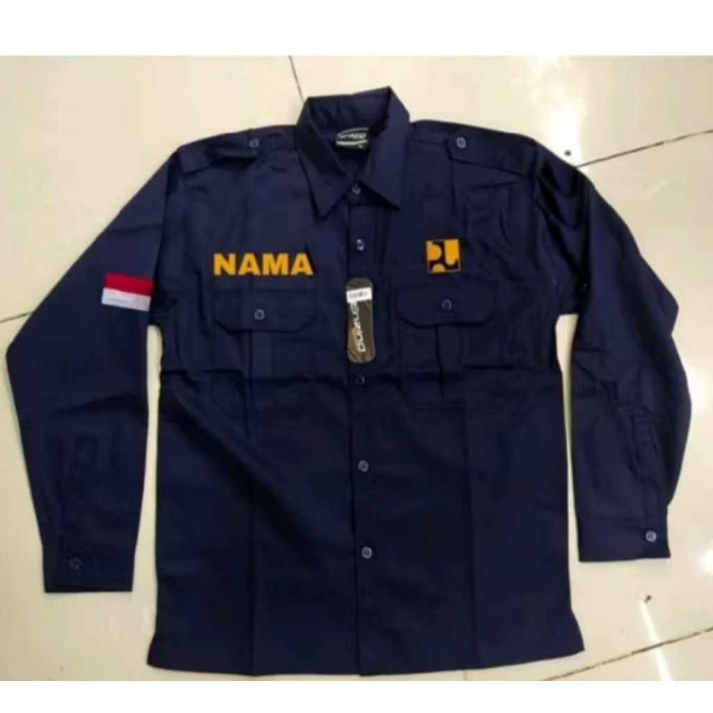 Kemeja PUPR Bordir || Seragam PUPR Bordir || Baju PUPR Bordir || Dinas Pekerjaan Umum dan Penataan R
