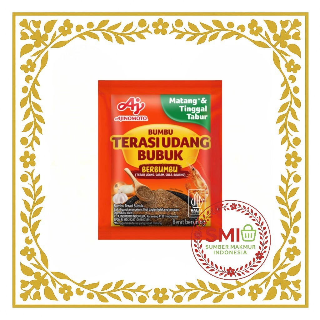 

AJINOMOTO Terasi Udang Bubuk berbumbu 6g ( 10 pcs ) - Renceng