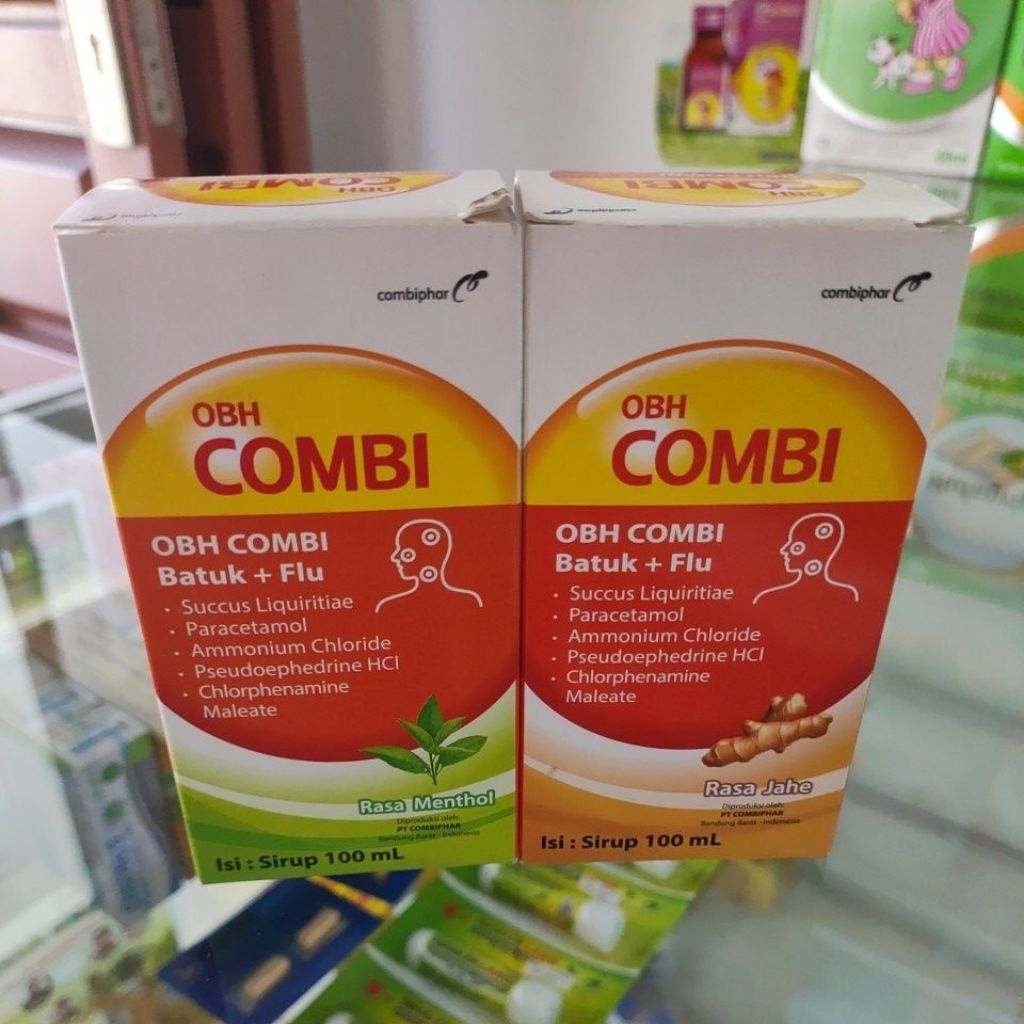 

obh combi sirup 100ml rasa menthol dan jahe