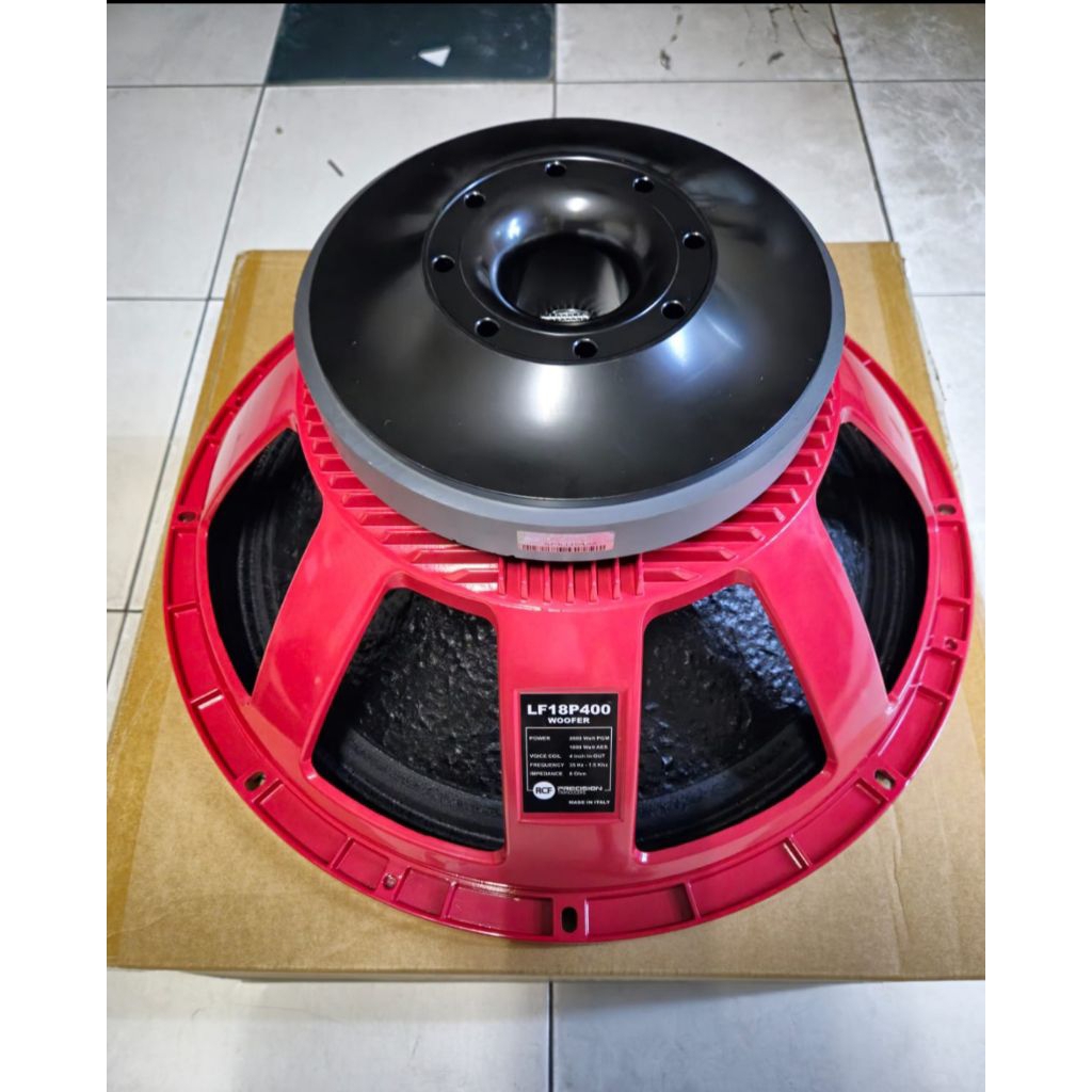 SPEAKER SUBWOOFER RCF 18P400 VOICE COIL 4 INCH DAUN KULIT JERUK L18P400