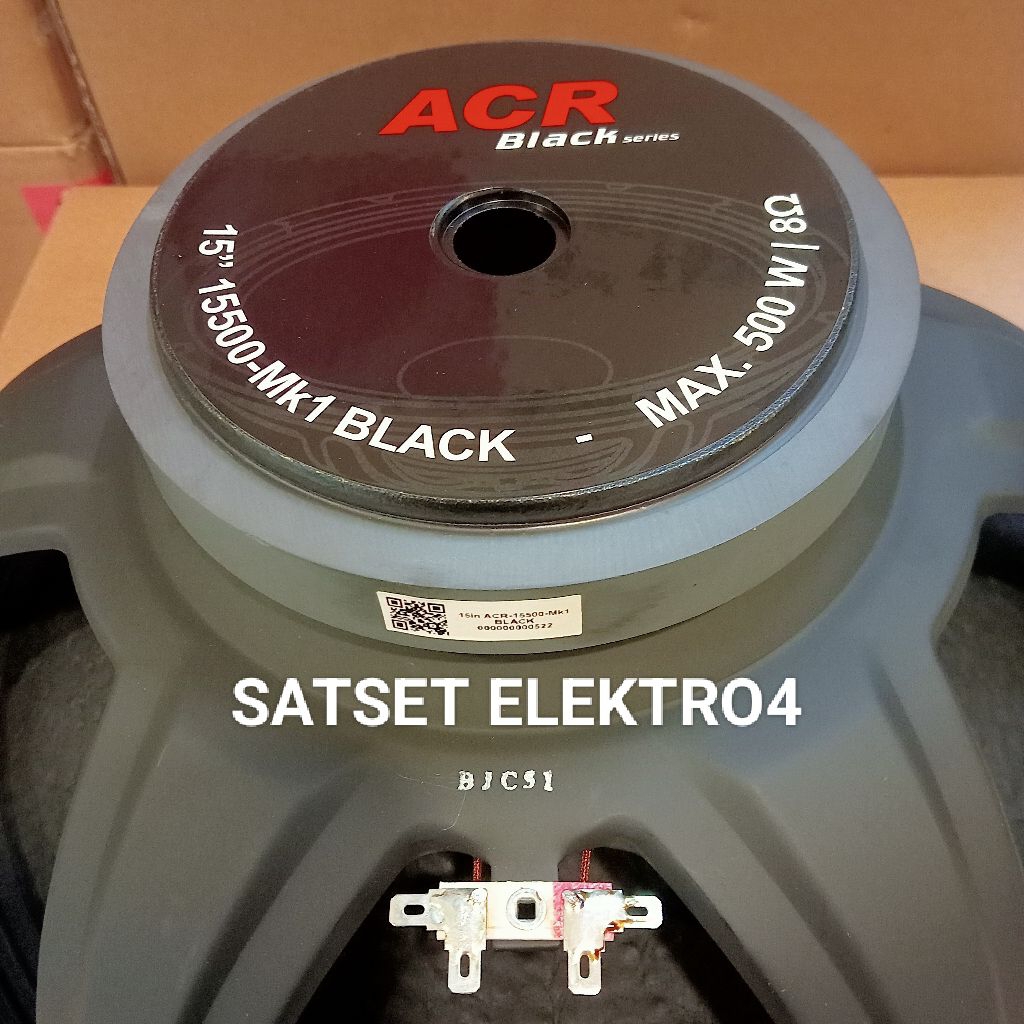 SPEAKER ACR 15" 15500-MK1 BLACK ACR FULLRANGE 500 WATT