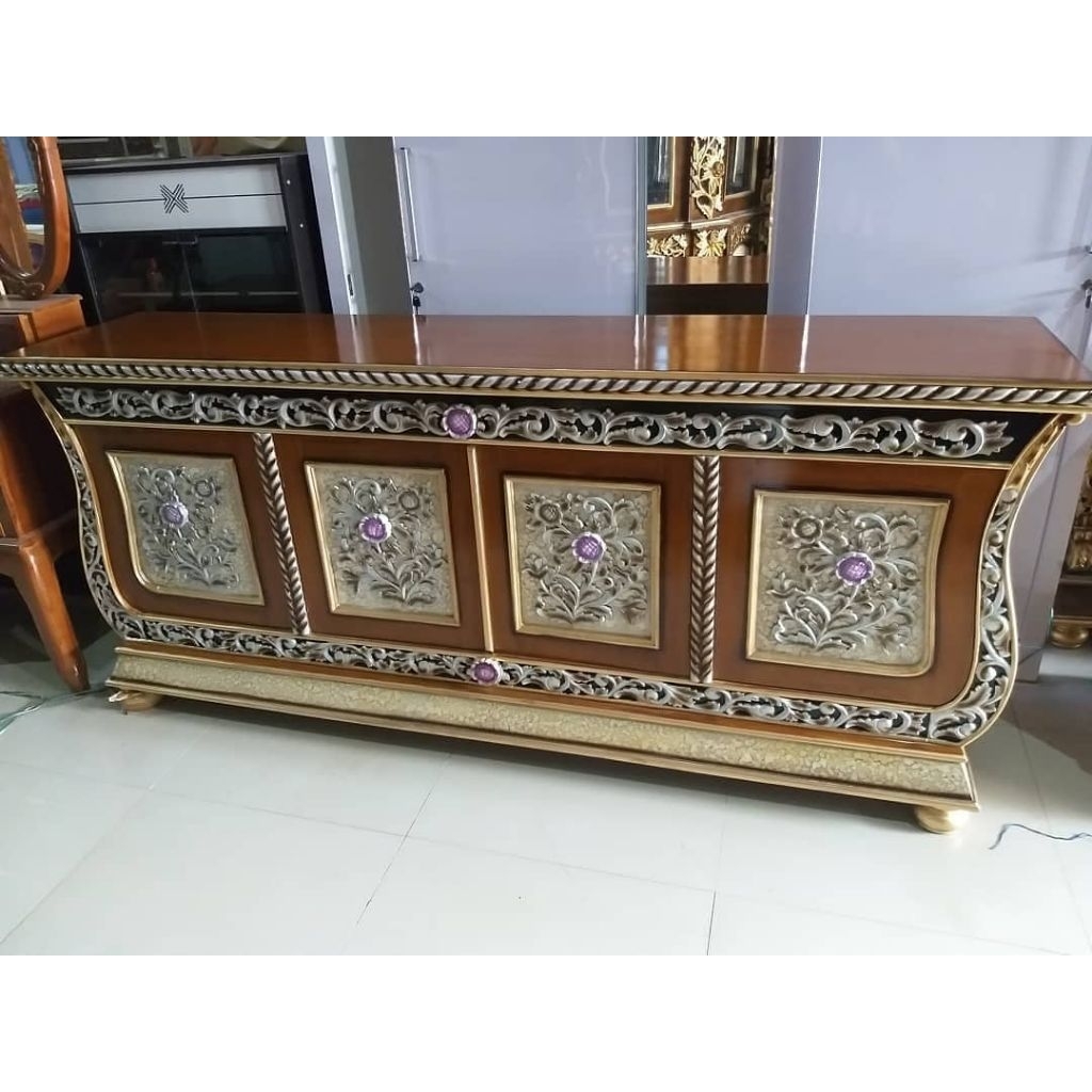 Bufet Meja Tv Ukir Kayu Jati / Meja Tv Ukir Kayu Jati Jepara