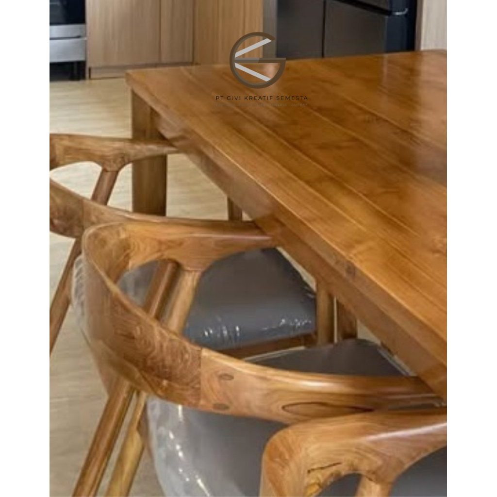 1 Set Dining Table Kayu Jati