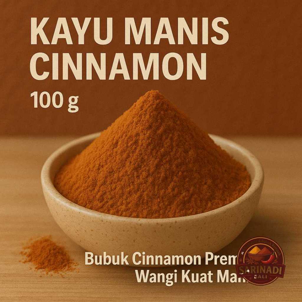 

Kayu Manis Cinnamon 100gram Bubuk Cinnamon Premium Wangi Kuat Manis
