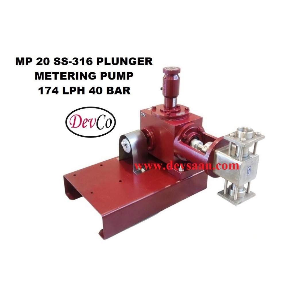 Pompa Dosing MP217440 SS-316 Plunger Metering Pump 174 LPH 40 Bar - DSMP21744032