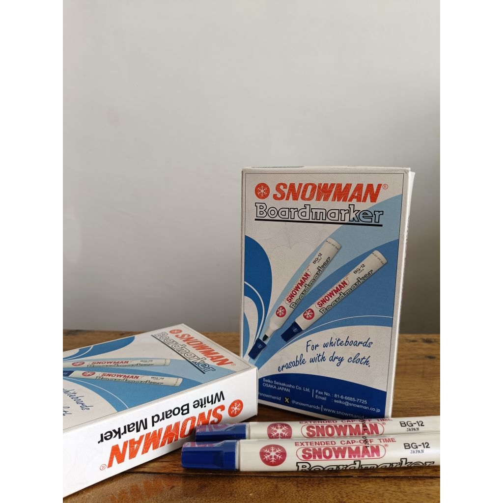 

SPIDOL PAPAN TULIS / SNOWMAN WHITEBOARD MARKER BIRU