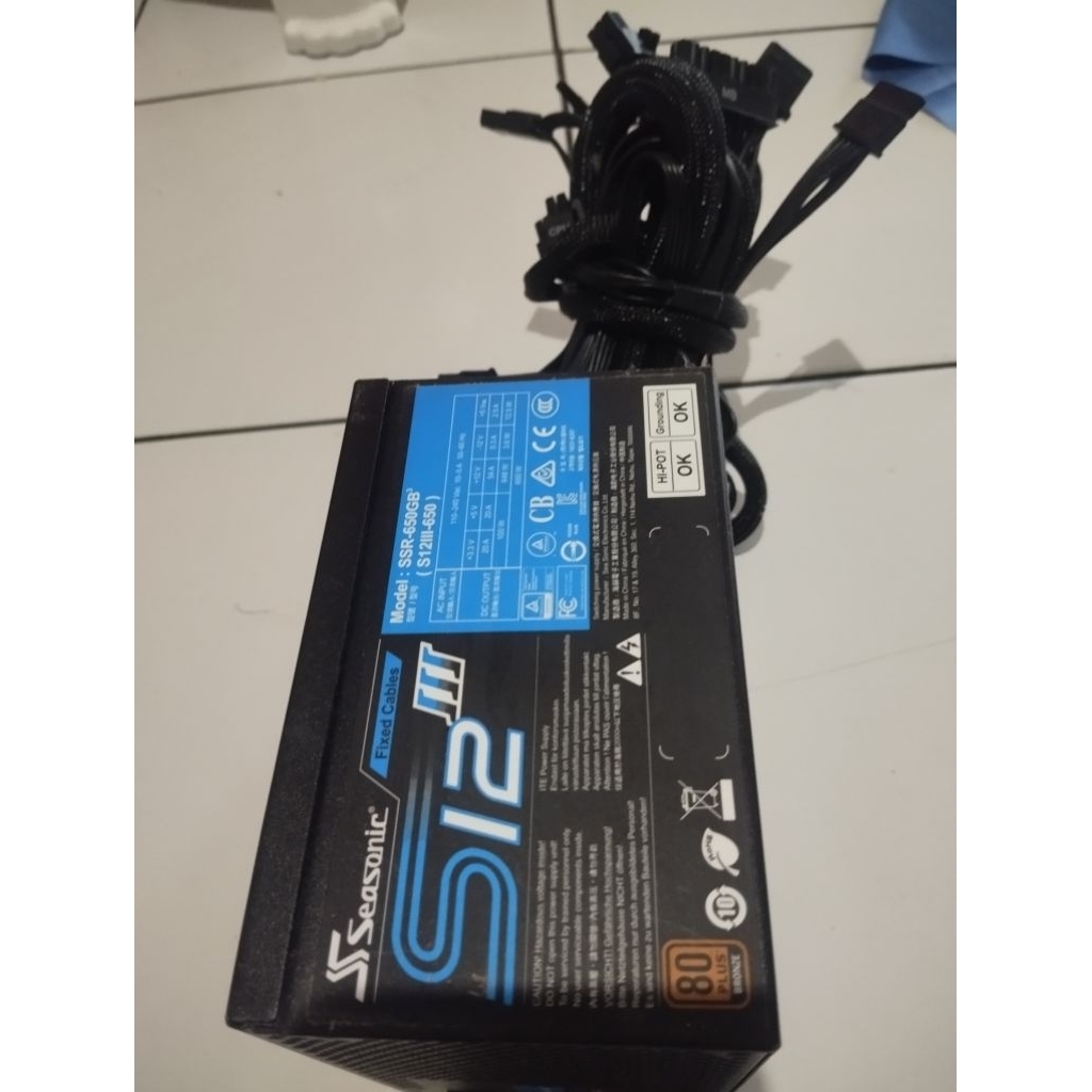 power supply seasonic 650 watt S 12 III