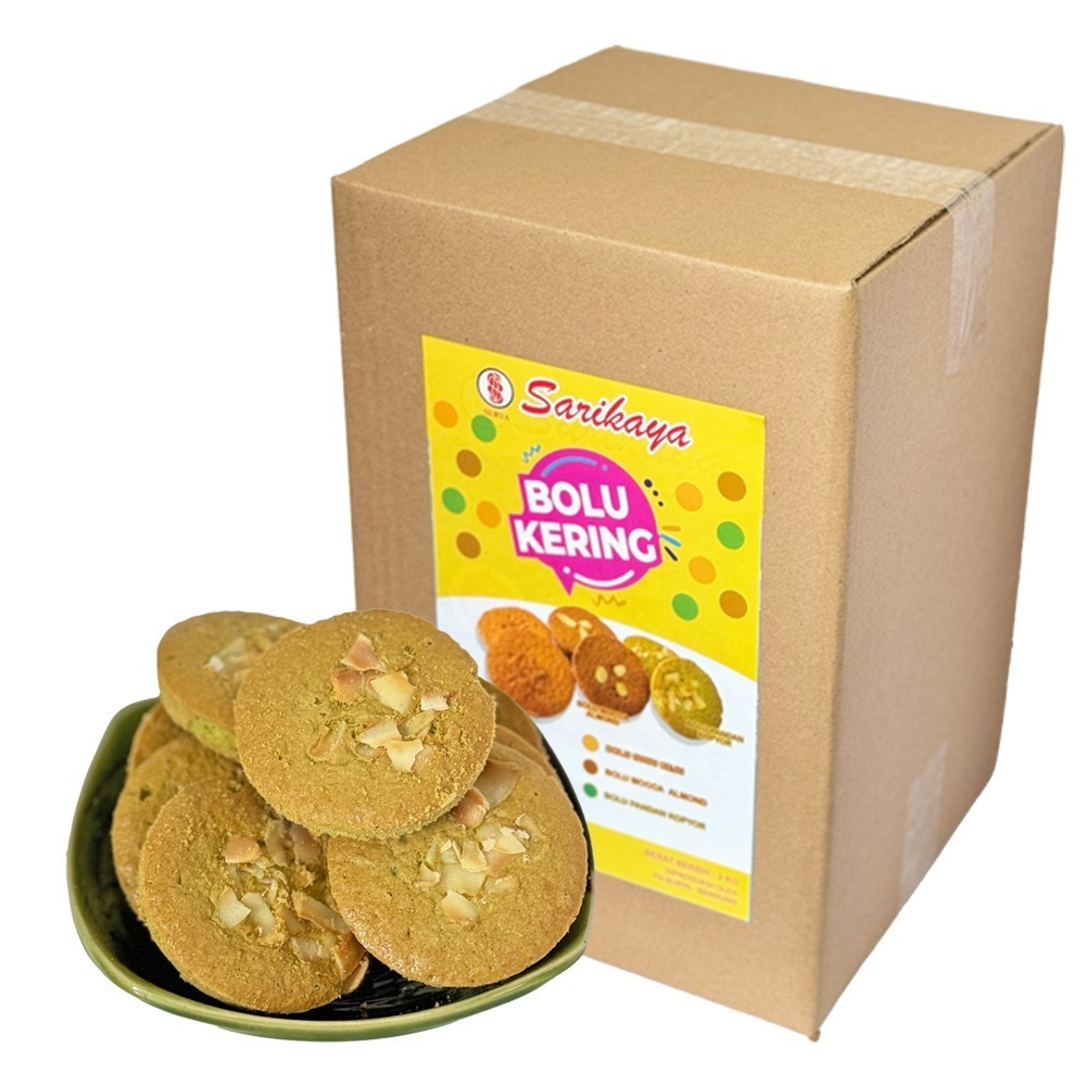 

Sehati Snack - Bolu Kering Pandan Kopyor Cemilan Manis Renyah 3KG ( Grosir Kiloan)