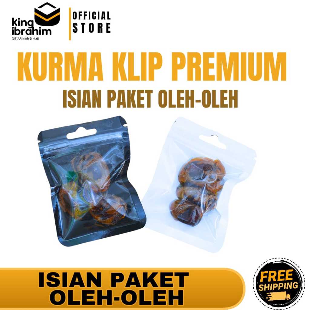 

KURMA KLIP PREMIUM | KURMA KLIP ISIAN PAKET OLEH-OLEH HAJI UMROH PREMIUM | King Ibrahim