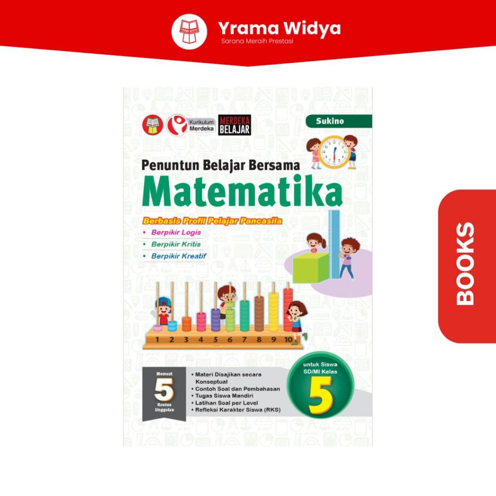 Buku Penuntun Belajar Bersama Matematika Untuk SD/MI Kelas 5 - Sukino