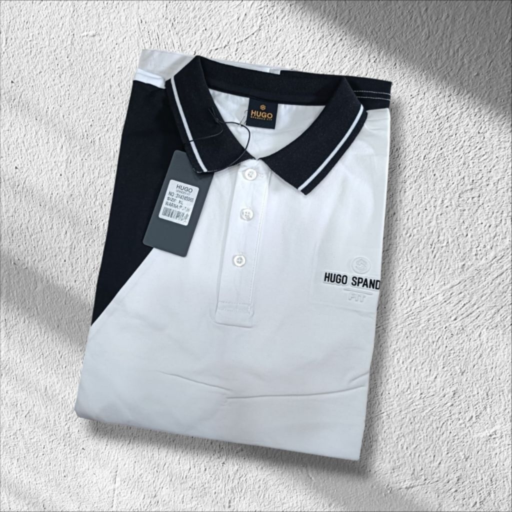 Kaos krah hugo selection pria original / kaos polo import cowok terbaru