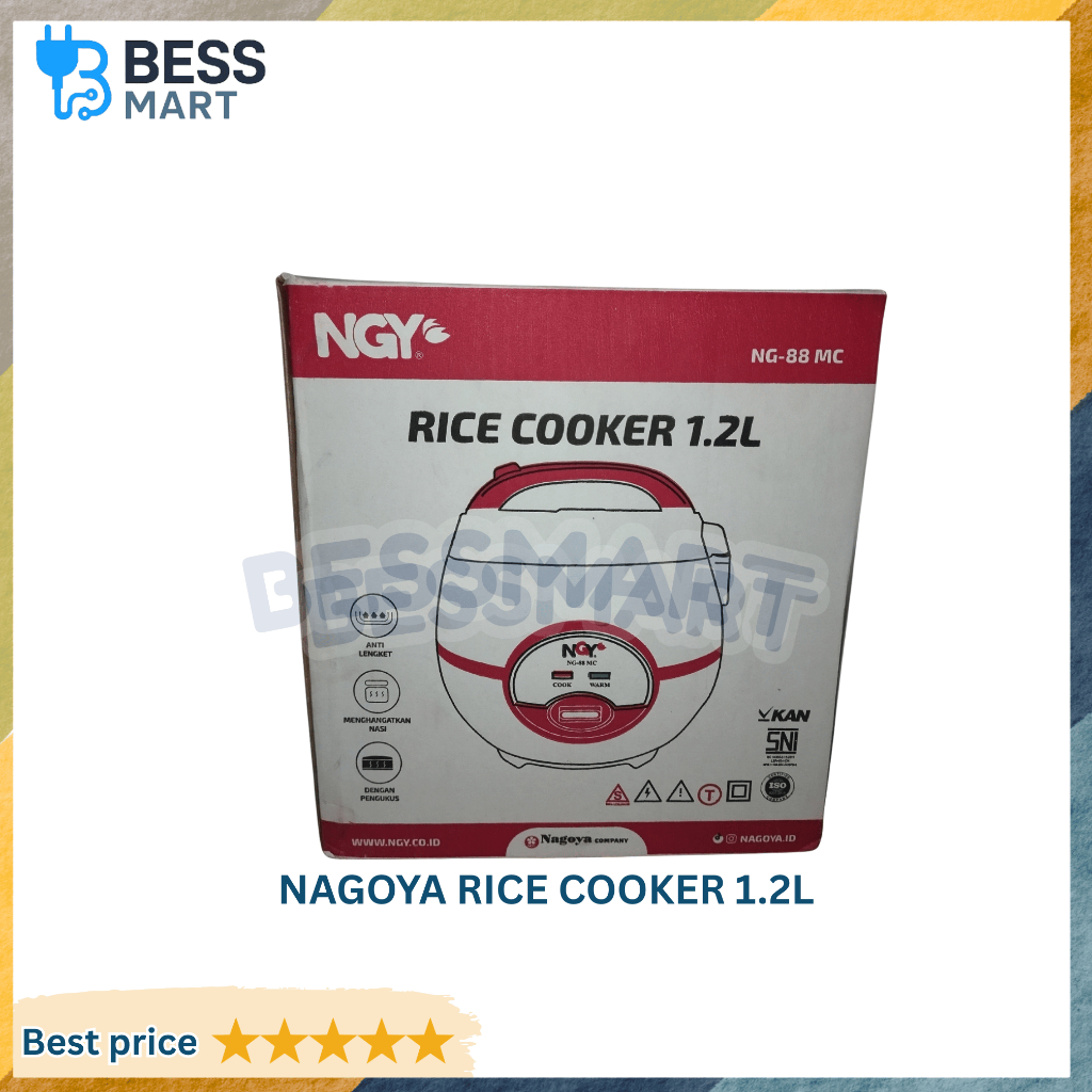 NAGOYA Rice Cooker Merah 1.2 L (DUS)