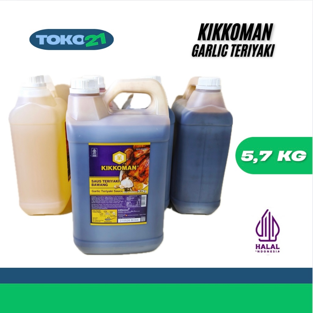 

Kikkoman Garlic Teriyaki 5 Liter / 5.7KG Saus Teriyaki Bawang Putih