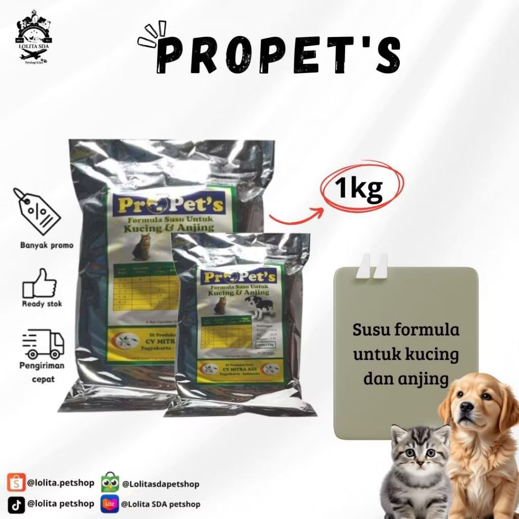 Propet's Susu Kucing Anjing 1kg