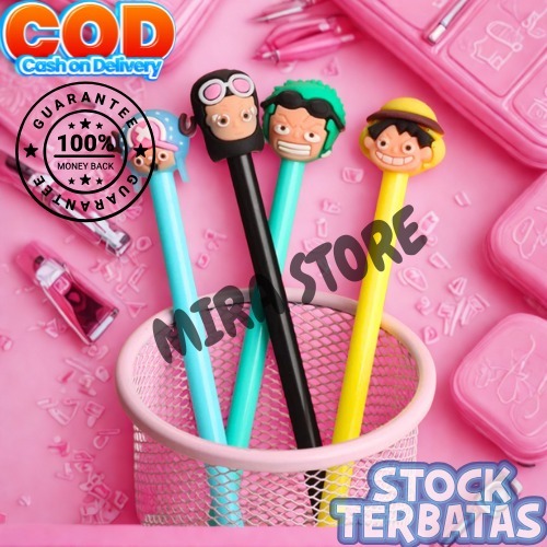

Pulpen Karakter Gel Motif Lucu Dengan Ujung Hiasan Kepala karakter One Piece, Pulpen Murah Bisa ( COD)