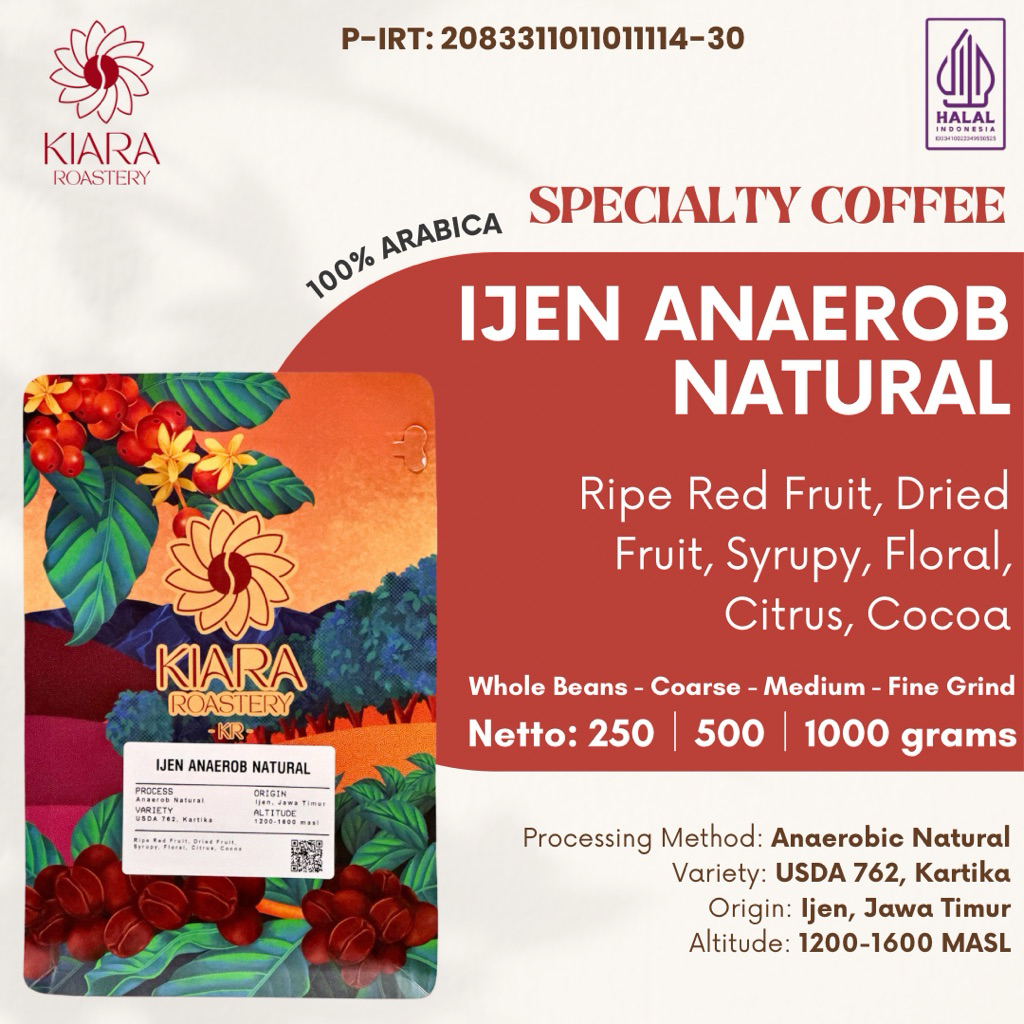 

Ijen Anaerob Natural Pouch | Kiara Roastery