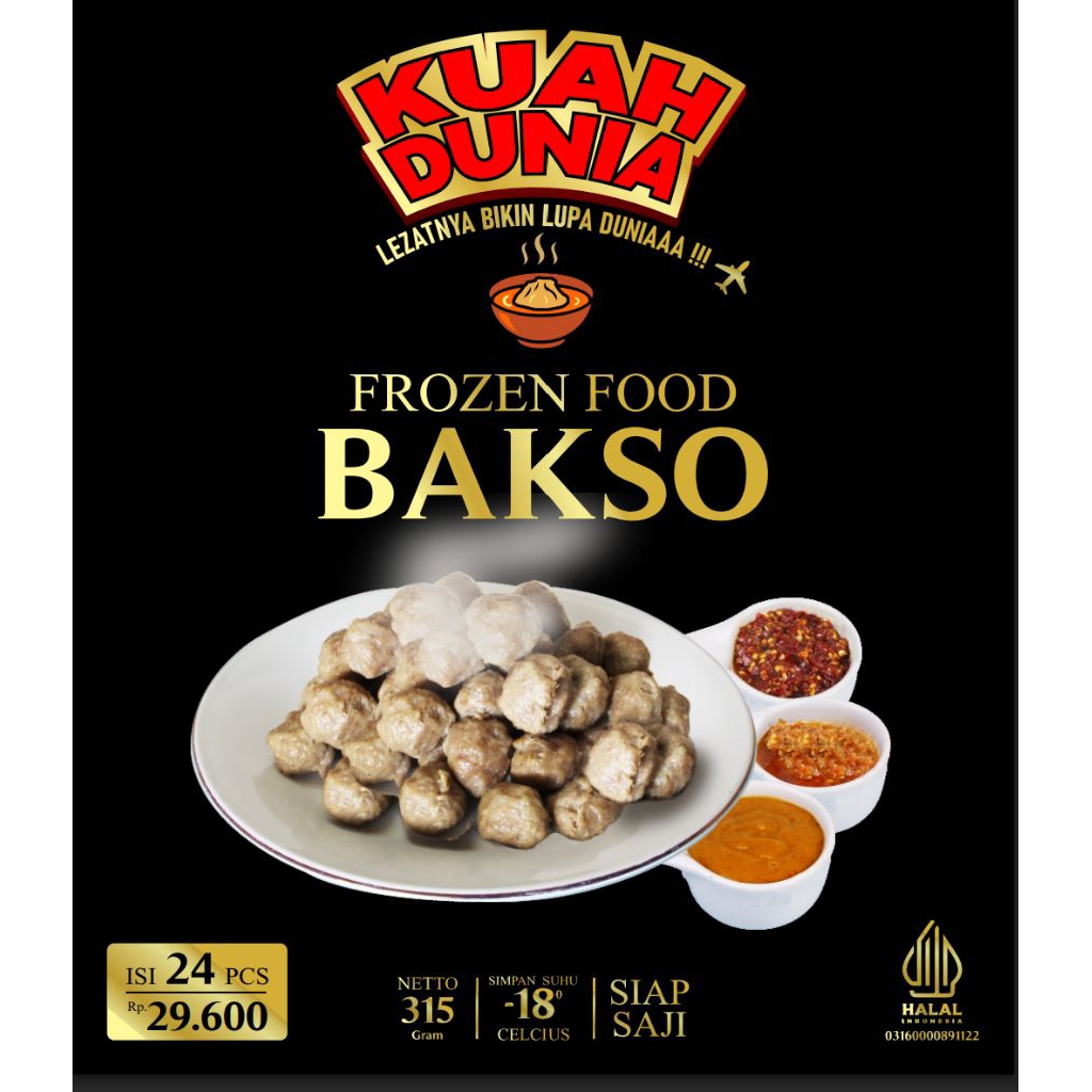 

KUAH DUNIA - Frozen Food Bakso Isi 24 pcs