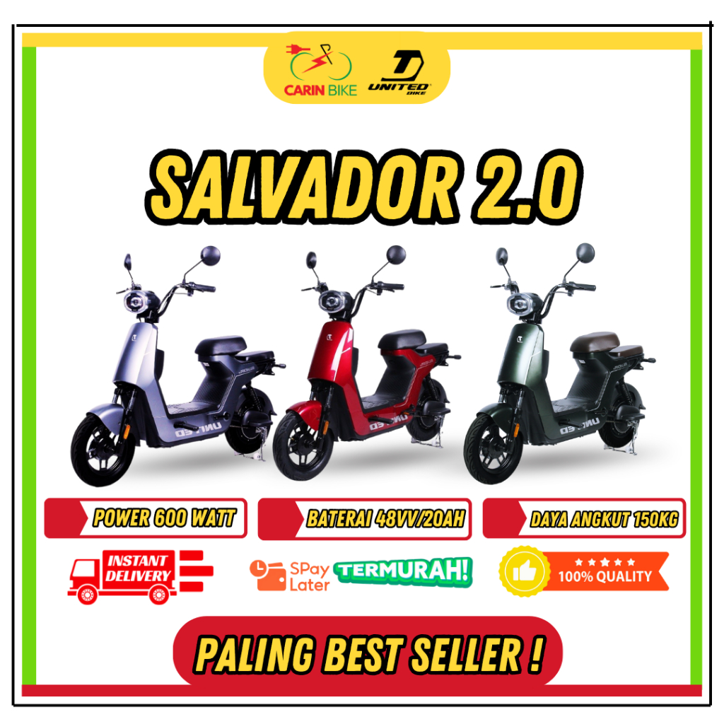 SEPEDA LISTRIK UNITED SALVADOR 2.0