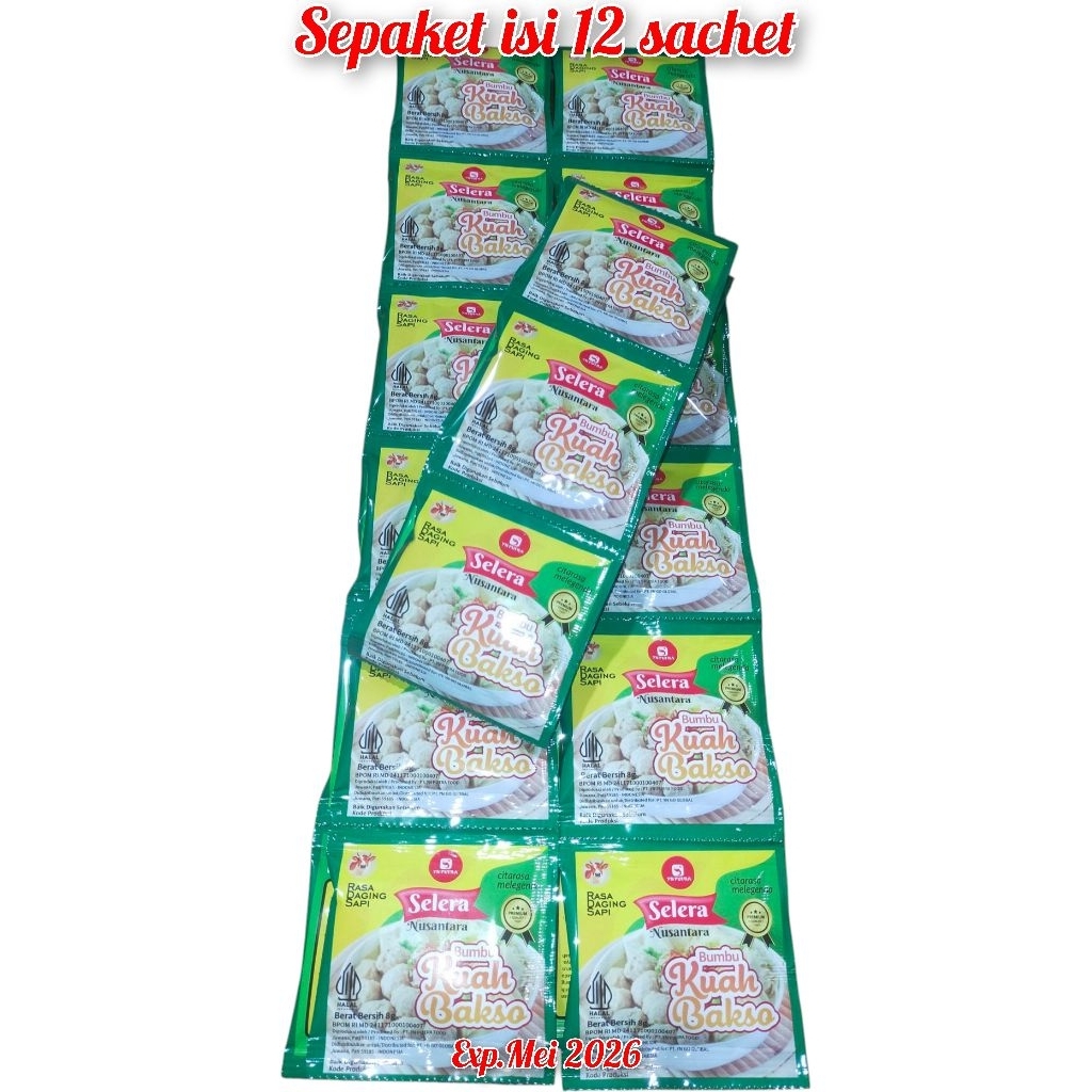 

Mamasuka Bumbu Kuah Bakso Sapi 12pcs 8gr / Mamasuka Bumbu Kaldu Kuah Bakso