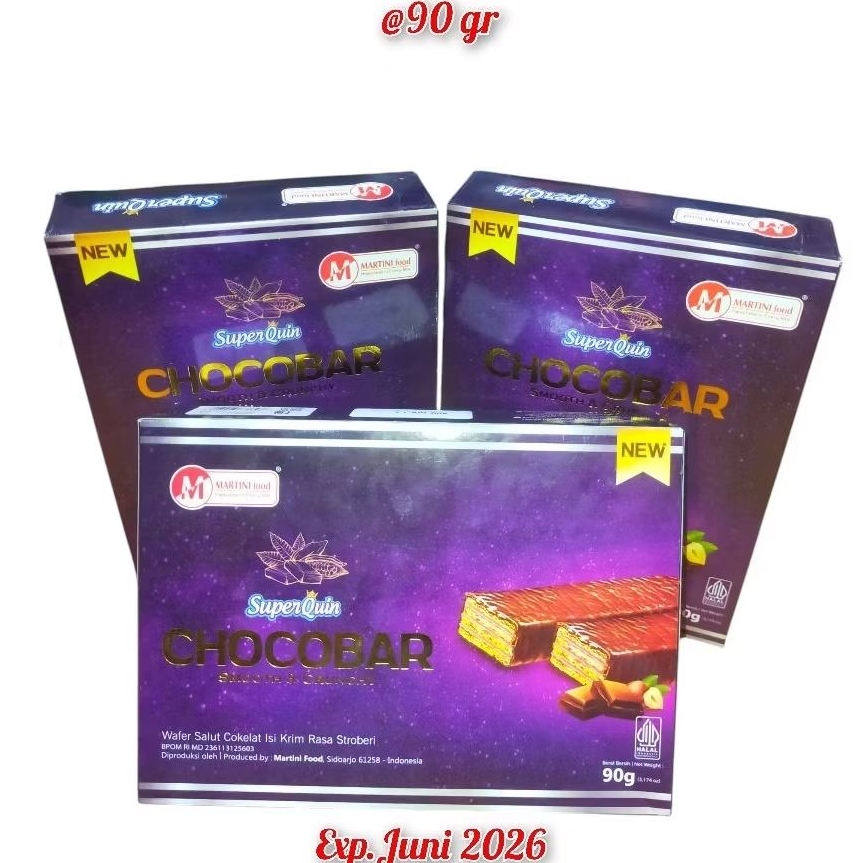 

Chocobar Superquin Box 90gr 1Karton isi 24 Pcs