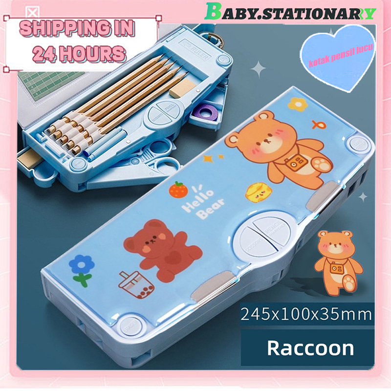 

Tempat Pensil multifungsi/Kapasitas besar, taman kanak-kanak/Motif Unicorn Dinosaurus