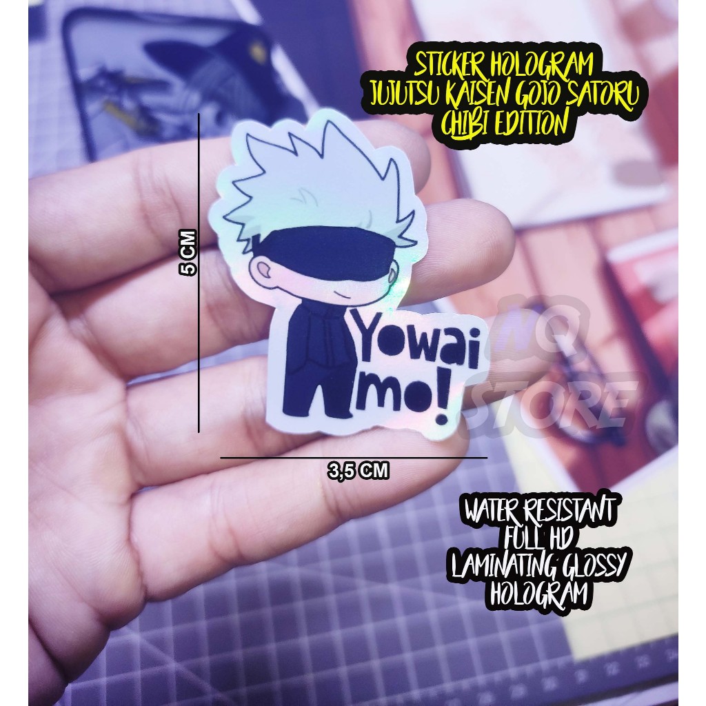 

STIKER HOLOGRAM JUJUTSU KAISEN GOJO SATORU YOWAI MO!