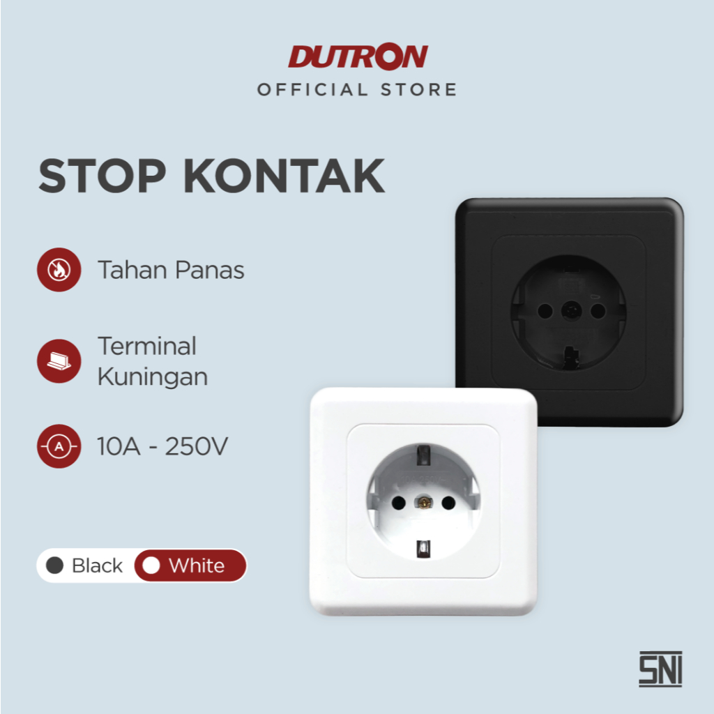 DUTRON IB Stop Kontak / Stop Kontak Tanam