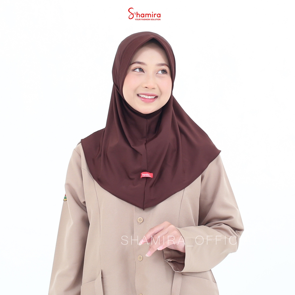Hijab Sporty Jilbab Instan Jersey Premium Olahraga Senam Futsal Volly By Shamira