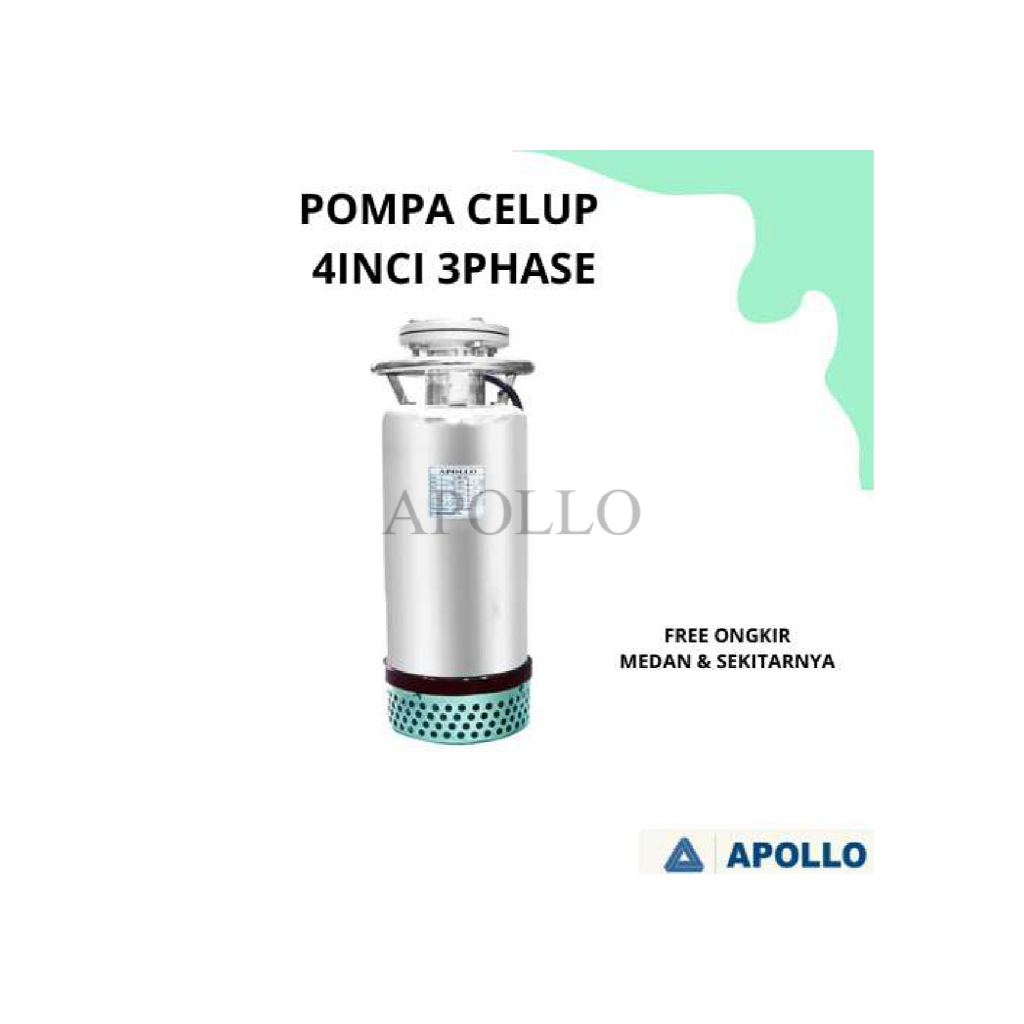 FREE ONGKIR | Pompa Celup / Submersible Pump 4 inch Apollo Untuk Tambak