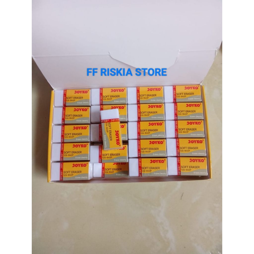 

PENGHAPUS JOYKO526-B40BL &526-B40P KECIL BLACK WHITE eraser stip hitam putih