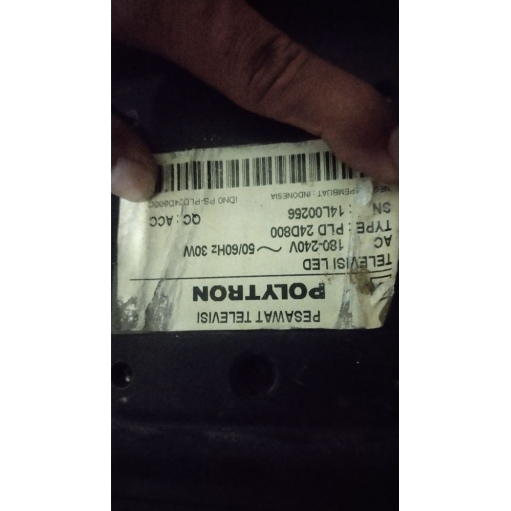 Mainboard TV Led Polytron 24 inch