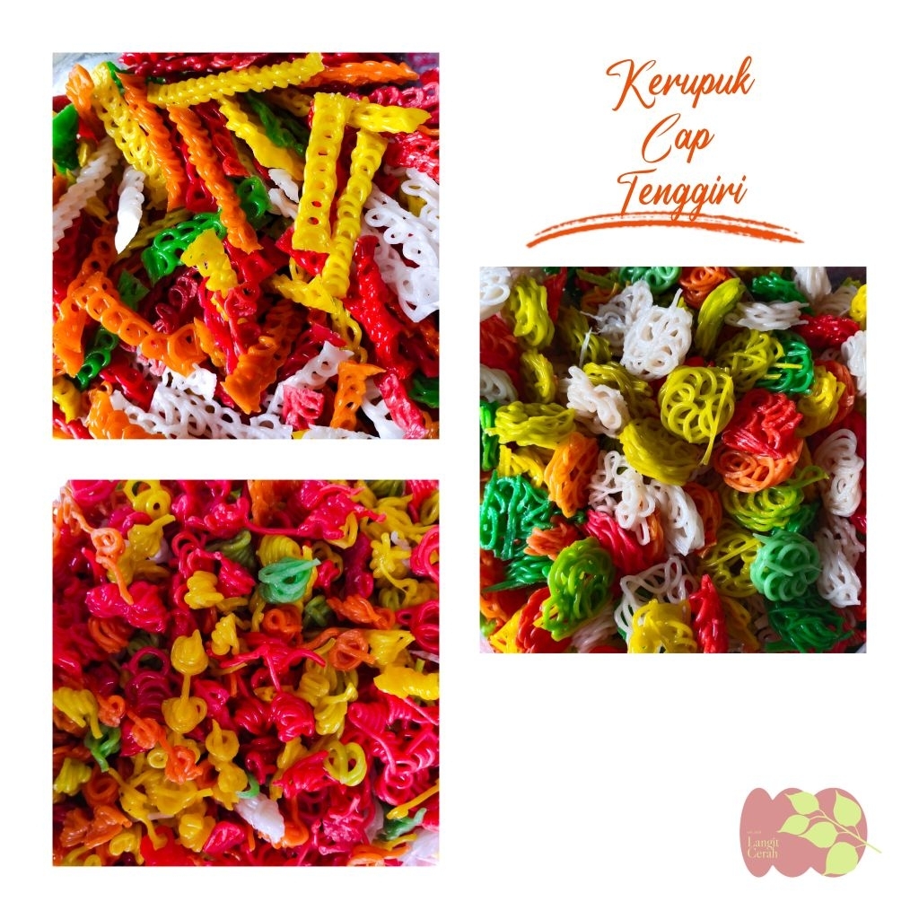 

5kg Kerupuk Toping Seblak Tangga Taraje Rantai Mawar Mini Keong Gelung Warna Warni Mentah - Langit Cerah