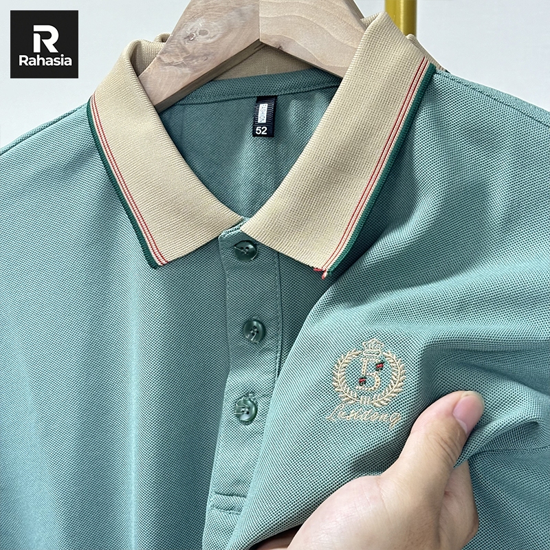 Rahasia— Polo Shirt Pria Hijau green kaos tommy hilfiger original 100%