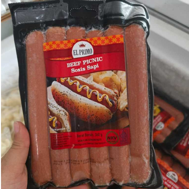 

El Primo Sosis Sapi Picnic isi 6 uk 360gr Sosis Jumbo