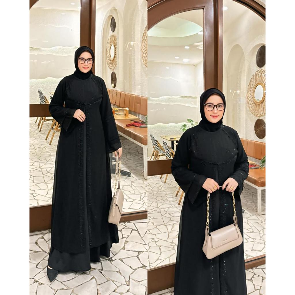 Abaya Premium Gamis Arab Turki Hikmat Terbaru 186 / Gamis Hikmat